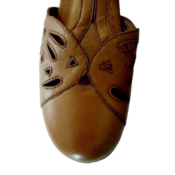 ROCKPORT Brynn Women Brown Leather T-Strap Mary Jane Pump Comfort Sandal - 10M - Picture 5 of 9